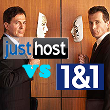 JustHost VS 1and1 – Shared Web Hosting Comparison