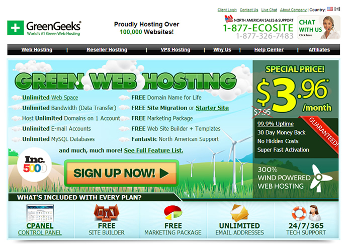 GreenGeeks Web Hosting