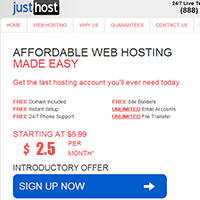 Movable Type Hosting - JustHost