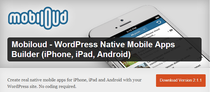 Mobileloud WordPress Mobile Plugin