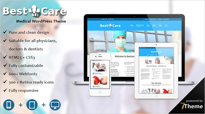 Best Medical WordPress Themes - Bestcare