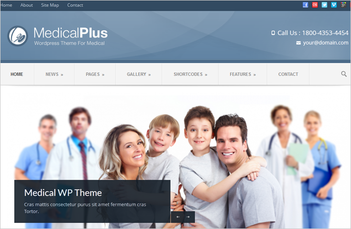 Best Medical WordPress Themes - Mediplus