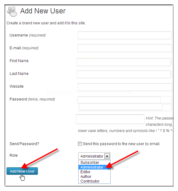 Change WordPress Username via WordPress Dashboard - Step 2