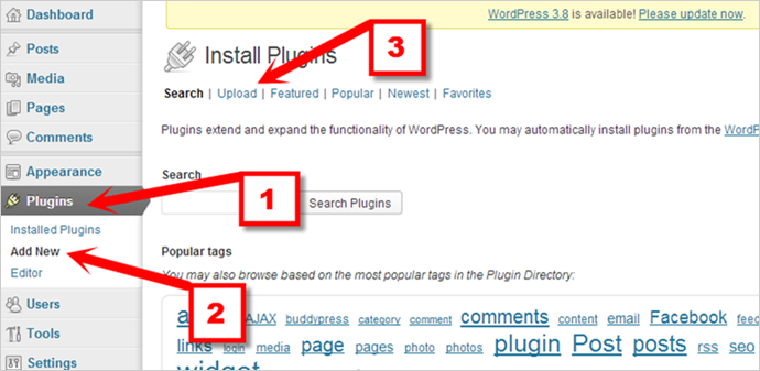 upload a plugin to wordpress