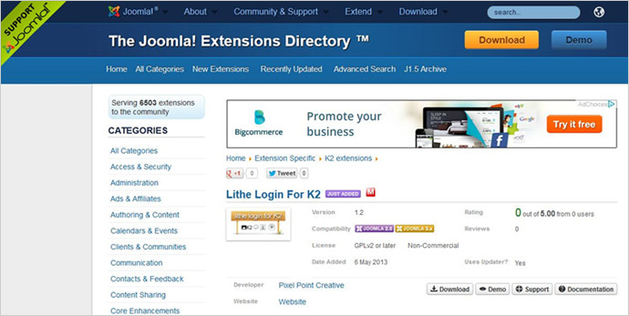 trustworthy extensions of joomla