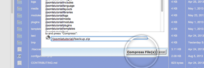 Backup Joomla Files 2