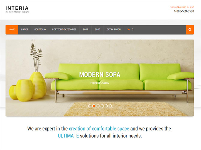 WordPress CMS Themes - Interia