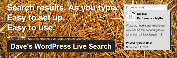 Best WordPress Search Plugins - Dave's WordPress Live Search