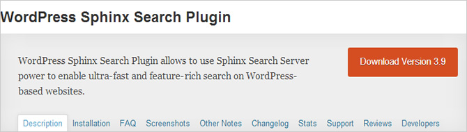 Best WordPress Search Plugins - WordPress Sphinx Search Plugin