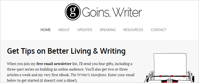 Best Blogs for Writers - Goins Writer