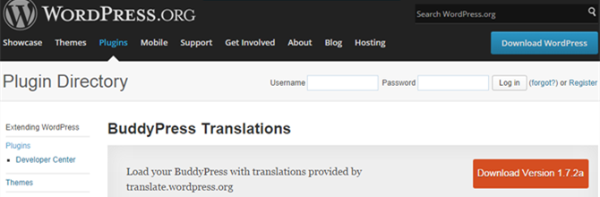 buddypress translations