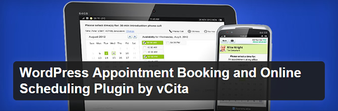 WordPress Scheduling Plugins - WordPress Appointment Booking by vCita