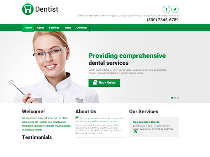Best Medical WordPress Themes - Dentistry
