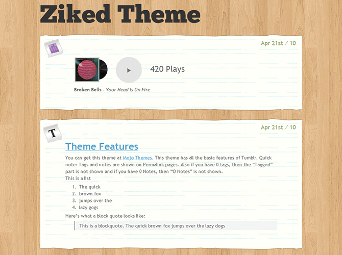 Best MODX Themes - ziked