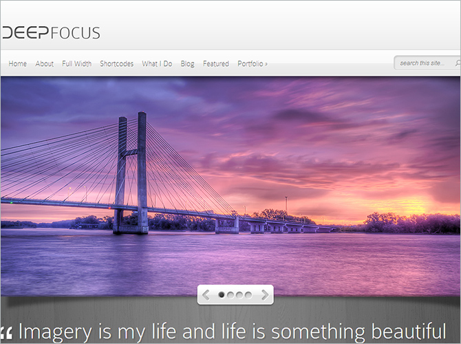 WordPress CMS Themes - DeepFocus