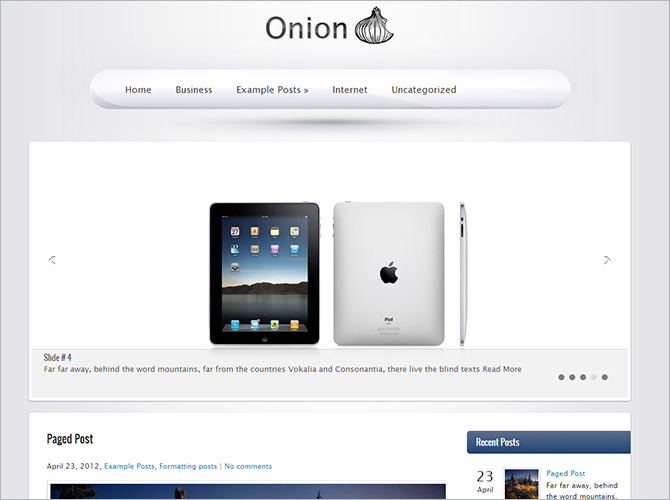 Best WordPress Technology Themes - onion