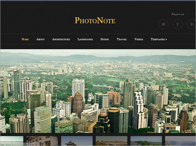 WordPress CMS Themes - photonote