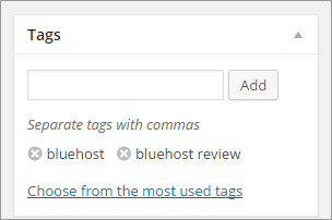 how to use tags in wordpress