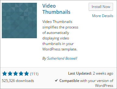 install video thumbnails
