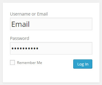 Log in with Email